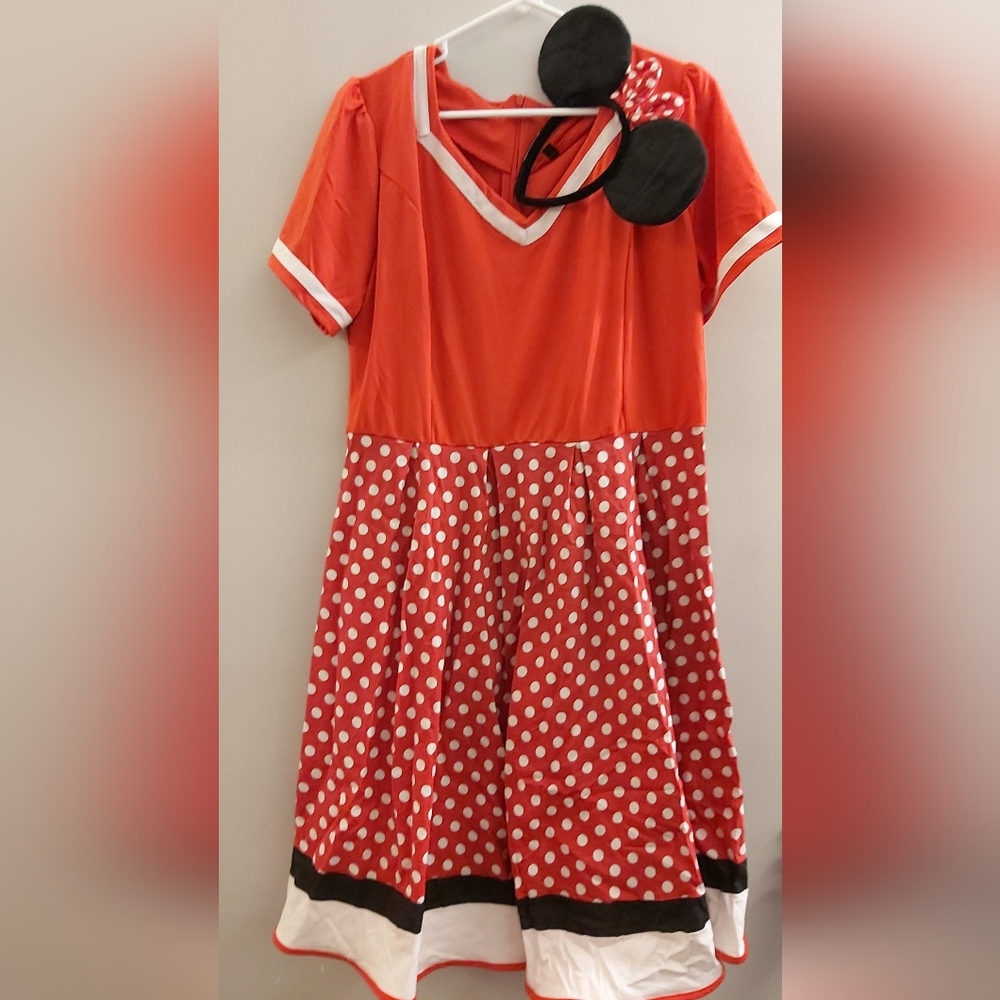 Minnie Mouse inspired dress and petticoat